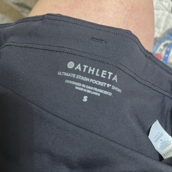 EUC Athleta Ultimate Stash Pocket 9” Bike Shorts Small Black - Picture 4 of 6